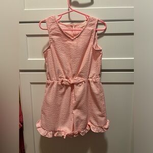 Copper Key Pink Textured Kids Romper